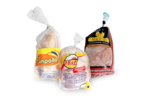 Bolsa para pollo, aves y empaques para carnes congeladas